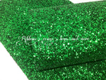 Premium Chunky Glitter Synthetic Leatherette - Emerald