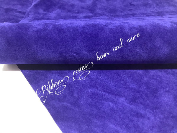 Double Sided velvet Synthetic Fabric - Royal Blue