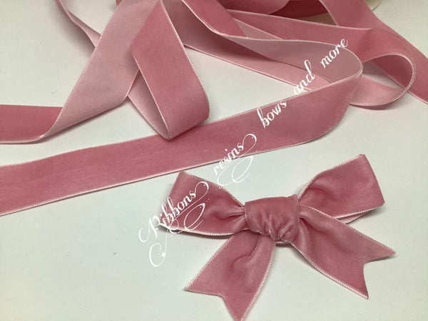 ✔️1” Velvet Ribbon - Pink