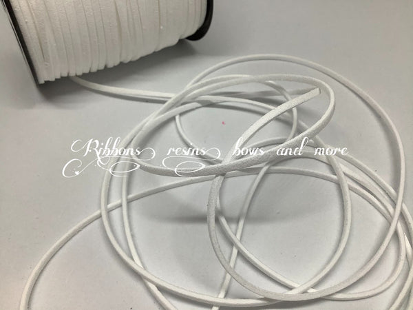 White - Synthetic Leather Cord