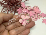 1" Padded Pink floral Flower