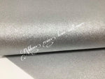 ✔️Super Fine Glitter Synthetic Leatherette - Iridescent Silver