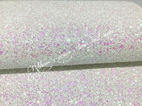 Coconut ice Sequin Chunky Glitter Synthetic Leatherette