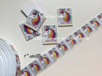 1" (25mm) print grosgrain - Time to be a unicorn