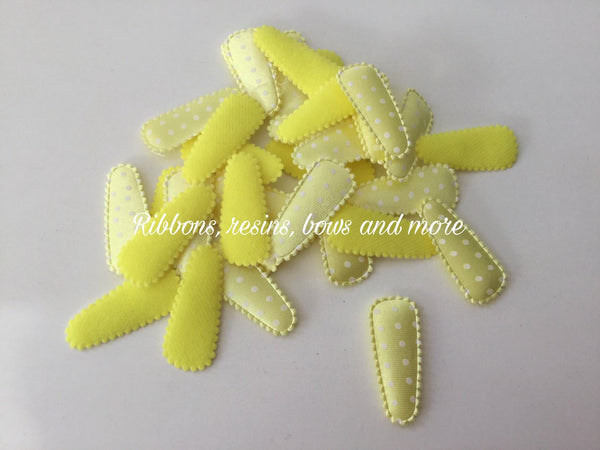 35mm - Yellow Satin Spots Clip covers