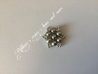25mm Pearl Embellishment - Silver