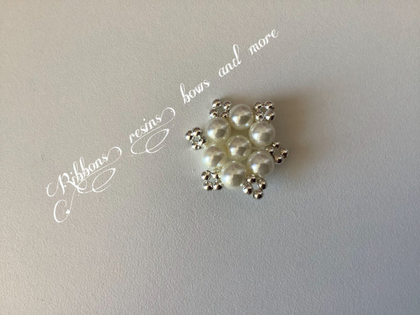 25mm Pearl Embellishment - Off White