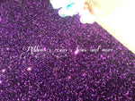 ✔️Premium Chunky Glitter Synthetic Leatherette  - Purple