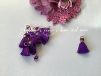 Mini Tassels - Purple