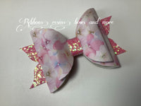Handmade Leatherette bow -