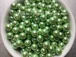 Glass Pearl Beads - Baby Green (8mm)