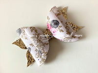 Handmade Leatherette bow