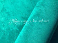 Double Sided velvet Synthetic Fabric - Teal
