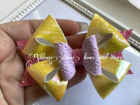 Handmade Leatherette bow - Franchi Star