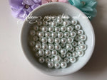 Glass Pearl Beads - White (8mm)